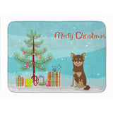 Caroline'S Treasures Chihuahua Christmas Tree Machine Washable Memory Foam Mat Doormats, Multicolor