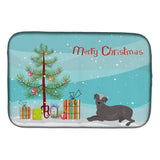 Caroline'S Treasures Ck3499Ddm Ecuadorian Hairless Dog Christmas Tree Dish-Drying-Mats, 14 X 21, Multicolor