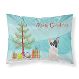 Caroline'S Treasures Black And White French Bulldog Christmas Tree Fabric Standard Pillowcases, Multicolor
