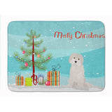 Caroline'S Treasures Maltese #2 Christmas Tree Machine Washable Memory Foam Mat Doormats, Multicolor