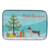 Caroline'S Treasures American Hairless Terrier Christmas Tree Dish-Drying-Mats, 14 X 21, Multicolor