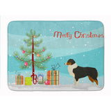 Caroline'S Treasures Australian Shepherd Christmas Tree Machine Washable Memory Foam Mat Doormats, Multicolor