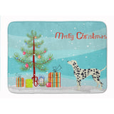 Caroline'S Treasures Dalmatian Christmas Tree Machine Washable Memory Foam Mat Doormats, Multicolor