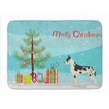 Caroline'S Treasures Dane Christmas Tree Machine Washable Memory Foam Mat Doormats, Multicolor