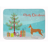 Caroline'S Treasures Ibizan Hound Christmas Tree Machine Washable Memory Foam Mat Doormats, Multicolor