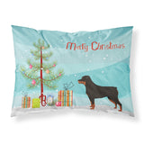 Caroline'S Treasures Rottweiler Christmas Tree Fabric Standard Pillowcases, Multicolor