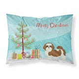 Caroline'S Treasures Shih Tzu Christmas Tree Fabric Standard Pillowcases, Multicolor