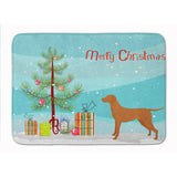 Caroline'S Treasures Vizsla Christmas Tree Machine Washable Memory Foam Mat Doormats, Multicolor