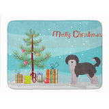 Caroline'S Treasures Aussiedoodle #1 Christmas Tree Machine Washable Memory Foam Mat Doormats, Multicolor