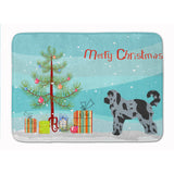 Caroline'S Treasures Aussiedoodle #2 Christmas Tree Machine Washable Memory Foam Mat Doormats, Multicolor
