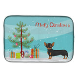 Caroline'S Treasures Ck3816Ddm Black And Tan Chiweenie Christmas Tree Dish-Drying-Mats, 14 X 21, Multicolor