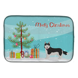 Caroline'S Treasures Ck3825Ddm Corgi Husky Mix #2 Christmas Tree Dish-Drying-Mats, 14 X 21, Multicolor