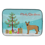 Caroline'S Treasures Tan German Shepherd Mastiff Mix Christmas Tree Dish-Drying-Mats, 14 X 21, Multicolor