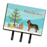 Caroline'S Treasures Black German Shepherd Mastiff Mix Christmas Tree Leash Or Key Holder Hooks, Multicolor