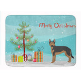 Caroline'S Treasures German Sheprador #2 Christmas Tree Machine Washable Memory Foam Mat Doormats, Multicolor
