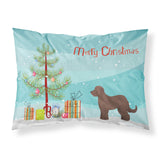 Caroline'S Treasures Brown Goldendoodle Christmas Tree Fabric Standard Pillowcases, Multicolor