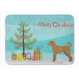 Caroline'S Treasures Tan Labradoodle Christmas Tree Machine Washable Memory Foam Mat Doormats, Multicolor
