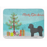 Caroline'S Treasures Black Mal-Shi Christmas Tree Machine Washable Memory Foam Mat Doormats, Multicolor