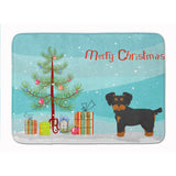 Caroline'S Treasures Morkie Christmas Tree Machine Washable Memory Foam Mat Doormats, Multicolor