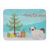 Caroline'S Treasures Pekeapoo Christmas Tree Machine Washable Memory Foam Mat Doormats, Multicolor