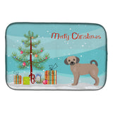 Caroline'S Treasures Ck3864Ddm Fawn Puggle Christmas Tree Dish-Drying-Mats, 14 X 21, Multicolor