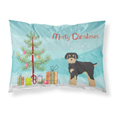 Caroline'S Treasures Schnoodle Christmas Tree Fabric Standard Pillowcases, Multicolor