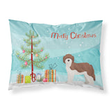 Caroline'S Treasures Sheepadoodle Christmas Tree Fabric Standard Pillowcases, Multicolor