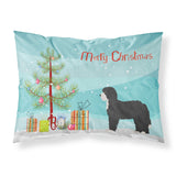 Caroline'S Treasures Black Sheepadoodle Christmas Tree Fabric Standard Pillowcases, Multicolor