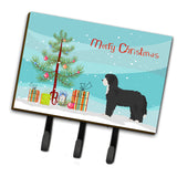 Caroline'S Treasures Black Sheepadoodle Christmas Tree Leash Or Key Holder Hooks, Multicolor