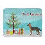 Caroline'S Treasures Shepherd Pit Mix #1 Christmas Tree Machine Washable Memory Foam Mat Doormats, Multicolor