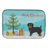 Caroline'S Treasures Ck3882Ddm Yorkiepoo #1 Christmas Tree Dish-Drying-Mats, 14 X 21, Multicolor
