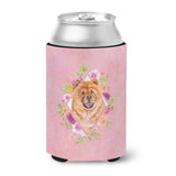 Caroline'S Treasures Ck4131Cc Chow #1 Pink Flowers Can Or Bottle Hugger Cold-Beverage-Koozies, 12 Oz, Multicolor