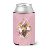 Caroline'S Treasures Ck4138Cc Doberman Pinscher Pink Flowers Can Or Bottle Hugger Cold-Beverage-Koozies, 12 Oz, Multicolor
