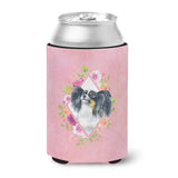 Caroline'S Treasures Ck4165Cc Papillon Pink Flowers Can Or Bottle Hugger Cold-Beverage-Koozies, 12 Oz, Multicolor