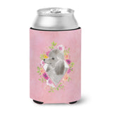 Caroline'S Treasures Ck4233Cc Grey Standard Poodle Pink Flowers Can Or Bottle Hugger Cold-Beverage-Koozies, 12 Oz, Multicolor,