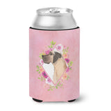 Caroline'S Treasures Ck4234Cc Fawn Dane Pink Flowers Can Or Bottle Hugger Cold-Beverage-Koozies, 12 Oz, Multicolor