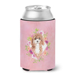 Caroline'S Treasures Ck4247Cc Cavapoo Pink Flowers Can Or Bottle Hugger Cold-Beverage-Koozies, 12 Oz, Multicolor