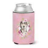 Caroline'S Treasures Ck4249Cc Catahoula Leopard Dog Pink Flowers Can Or Bottle Hugger Cold-Beverage-Koozies, 12 Oz, Multicolor