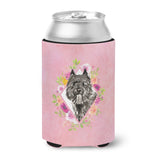 Caroline'S Treasures Ck4256Cc Bouvier Des Flandres Pink Flowers Can Or Bottle Hugger Cold-Beverage-Koozies, 12 Oz, Multicolor,