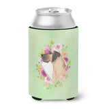 Caroline'S Treasures Ck4394Cc Fawn Dane Green Flowers Can Or Bottle Hugger Cold-Beverage-Koozies, 12 Oz, Multicolor