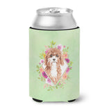 Caroline'S Treasures Ck4407Cc Cavapoo Green Flowers Can Or Bottle Hugger Cold-Beverage-Koozies, 12 Oz, Multicolor