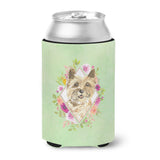 Caroline'S Treasures Ck4410Cc Cairn Terrier Green Flowers Can Or Bottle Hugger Cold-Beverage-Koozies, 12 Oz, Multicolor