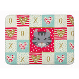 Caroline'S Treasures American Curl Cat Love Machine Washable Memory Foam Mat Doormats, Multicolor