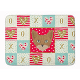 Caroline'S Treasures Australian Mist Cat Love Machine Washable Memory Foam Mat Doormats, Multicolor