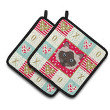 Caroline'S Treasures Ck5090Pthd Birman Cat Love Pair Of Pot Holders Potholders, Multicolor