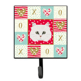 Caroline'S Treasures Chinchilla Persian Longhair Cat Love Leash Or Key Holder Hooks, Multicolor