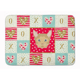 Caroline'S Treasures German Rex Cat Love Machine Washable Memory Foam Mat Doormats, Multicolor