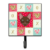 Caroline'S Treasures Havana Brown Cat Love Leash Or Key Holder Hooks, Multicolor