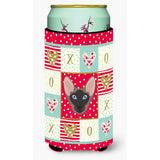 Caroline'S Treasures Ck5141Tbc Oriental Bicolor Cat Tall Boy Hugger Cold-Beverage-Koozies, Multicolor