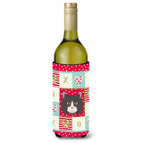 Caroline'S Treasures Ck5150Literk Poodle Cat Wine Bottle Insulator Hugger Cold-Beverage-Koozies, 750 Ml, Multicolor
